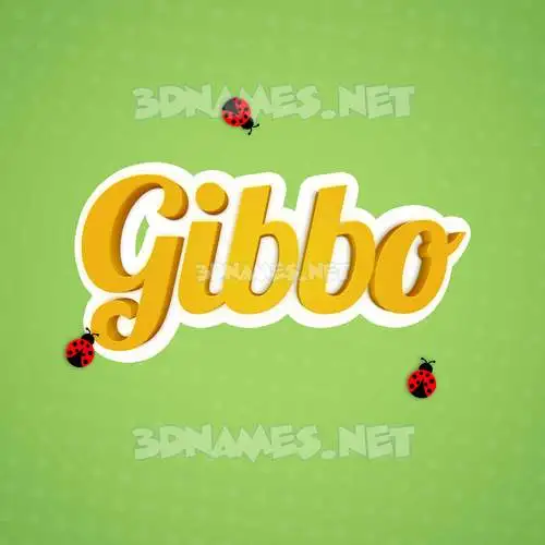 gibbo in Ladybugs style - 3D name wallpaper gibbo in Ladybugs style - 3D name wallpaper