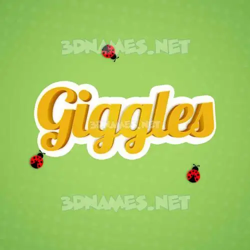 giggles in Ladybugs style - 3D name wallpaper giggles in Ladybugs style - 3D name wallpaper
