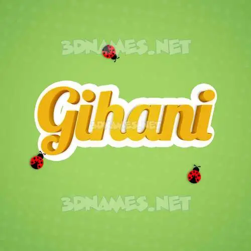 gihani in Ladybugs style - 3D name wallpaper gihani in Ladybugs style - 3D name wallpaper