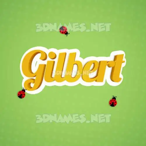 gilbert in Ladybugs style - 3D name wallpaper gilbert in Ladybugs style - 3D name wallpaper