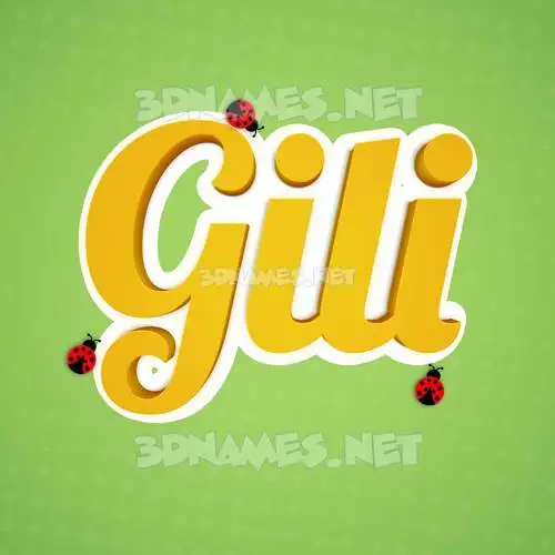 gili in Ladybugs style - 3D name wallpaper gili in Ladybugs style - 3D name wallpaper