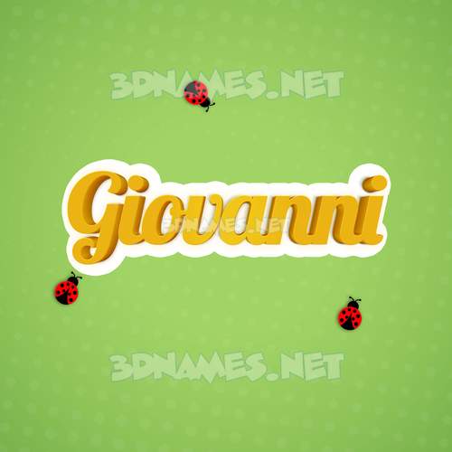 Preview Of Ladybugs 3D Name For giovanni preview-of-ladybugs-3d-name-for-giovanni
