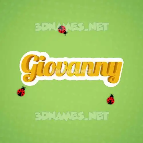 giovanny in Ladybugs style - 3D name wallpaper giovanny in Ladybugs style - 3D name wallpaper