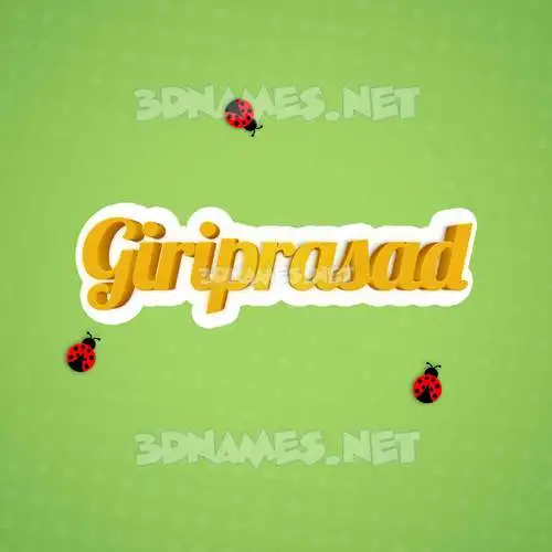 giriprasad in Ladybugs style - 3D name wallpaper giriprasad in Ladybugs style - 3D name wallpaper