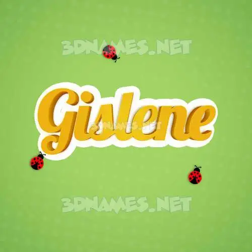 gislene in Ladybugs style - 3D name wallpaper gislene in Ladybugs style - 3D name wallpaper