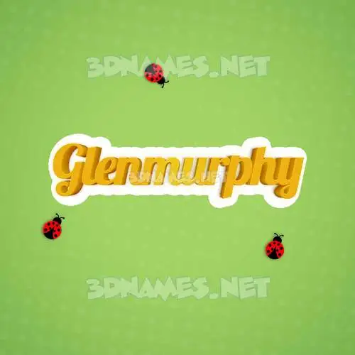 glenmurphy in Ladybugs style - 3D name wallpaper glenmurphy in Ladybugs style - 3D name wallpaper