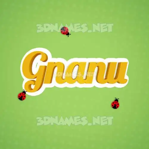 gnanu in Ladybugs style - 3D name wallpaper gnanu in Ladybugs style - 3D name wallpaper