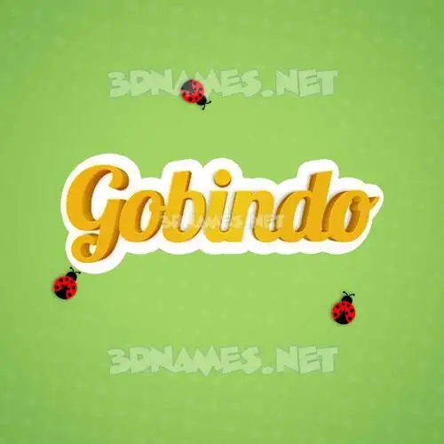 gobindo in Ladybugs style - 3D name wallpaper gobindo in Ladybugs style - 3D name wallpaper
