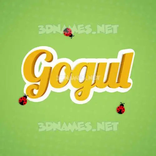 gogul in Ladybugs style - 3D name wallpaper gogul in Ladybugs style - 3D name wallpaper