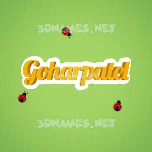 goharpatel in Ladybugs style - 3D name wallpaper goharpatel in Ladybugs style - 3D name wallpaper