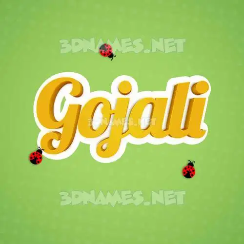 gojali in Ladybugs style - 3D name wallpaper gojali in Ladybugs style - 3D name wallpaper