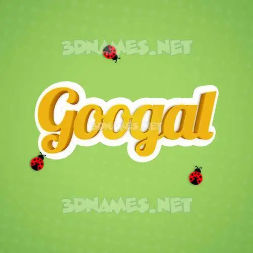 googal in Ladybugs style - 3D name wallpaper googal in Ladybugs style - 3D name wallpaper