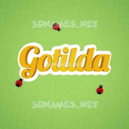 gotilda in Ladybugs style - 3D name wallpaper gotilda in Ladybugs style - 3D name wallpaper