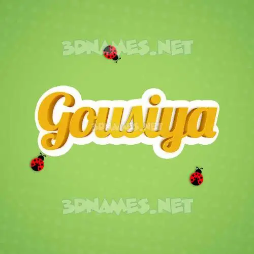 gousiya in Ladybugs style - 3D name wallpaper gousiya in Ladybugs style - 3D name wallpaper