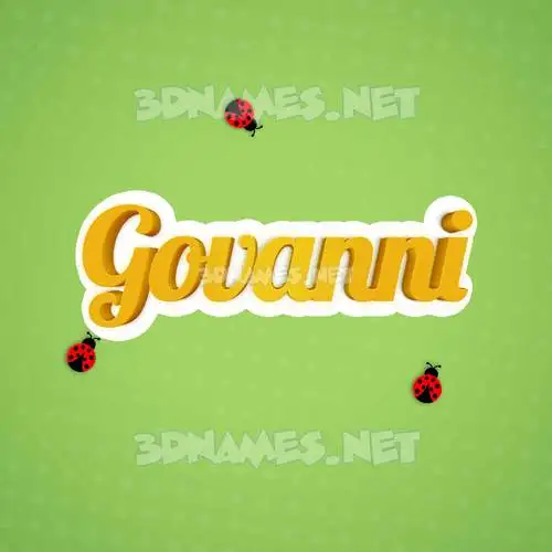 govanni in Ladybugs style - 3D name wallpaper govanni in Ladybugs style - 3D name wallpaper