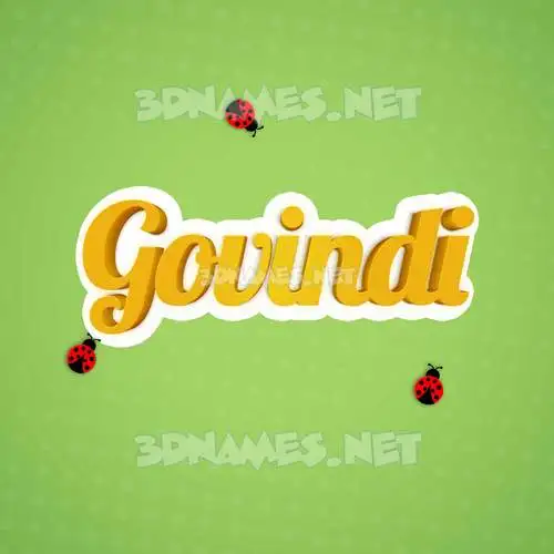 govindi in Ladybugs style - 3D name wallpaper govindi in Ladybugs style - 3D name wallpaper