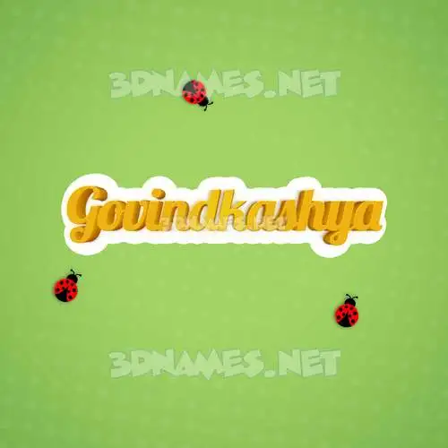 govindkashya in Ladybugs style - 3D name wallpaper govindkashya in Ladybugs style - 3D name wallpaper
