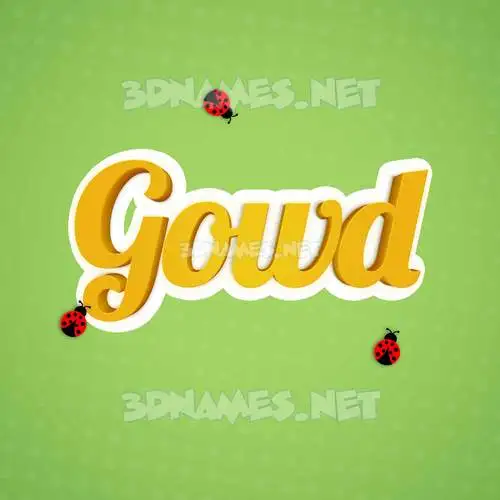 gowd in Ladybugs style - 3D name wallpaper gowd in Ladybugs style - 3D name wallpaper