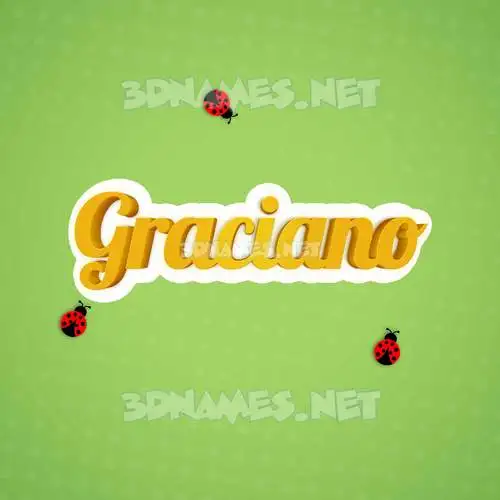 graciano in Ladybugs style - 3D name wallpaper graciano in Ladybugs style - 3D name wallpaper
