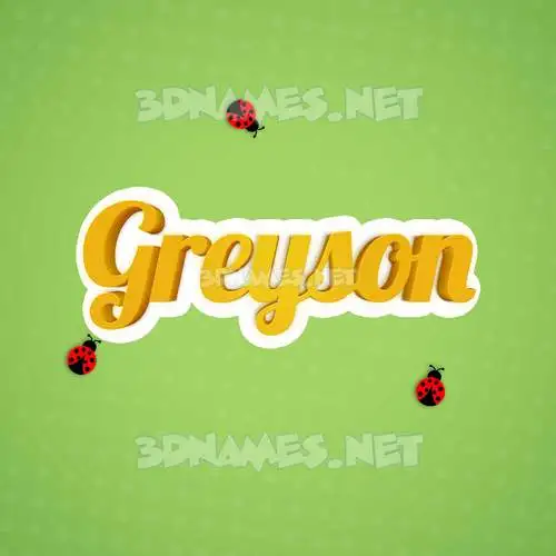 greyson in Ladybugs style - 3D name wallpaper greyson in Ladybugs style - 3D name wallpaper