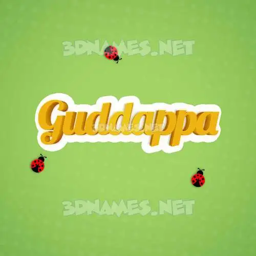 guddappa in Ladybugs style - 3D name wallpaper guddappa in Ladybugs style - 3D name wallpaper