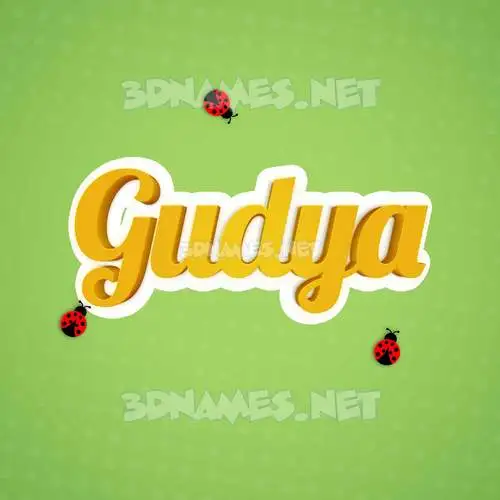 gudya in Ladybugs style - 3D name wallpaper gudya in Ladybugs style - 3D name wallpaper