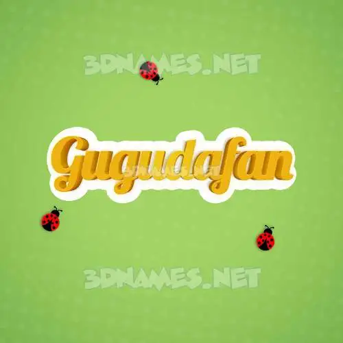 gugudafan in Ladybugs style - 3D name wallpaper gugudafan in Ladybugs style - 3D name wallpaper