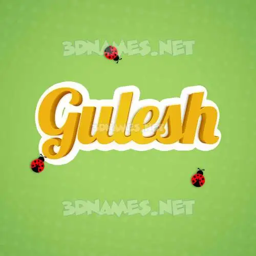 gulesh in Ladybugs style - 3D name wallpaper gulesh in Ladybugs style - 3D name wallpaper