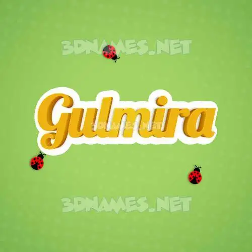 gulmira in Ladybugs style - 3D name wallpaper gulmira in Ladybugs style - 3D name wallpaper