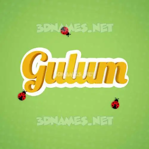 gulum in Ladybugs style - 3D name wallpaper gulum in Ladybugs style - 3D name wallpaper