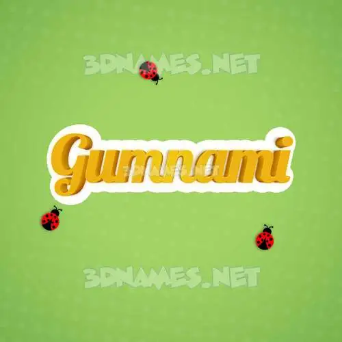 gumnami in Ladybugs style - 3D name wallpaper