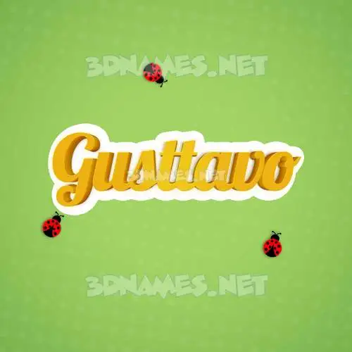 gusttavo in Ladybugs style - 3D name wallpaper gusttavo in Ladybugs style - 3D name wallpaper