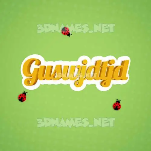 guswjdtjd in Ladybugs style - 3D name wallpaper guswjdtjd in Ladybugs style - 3D name wallpaper