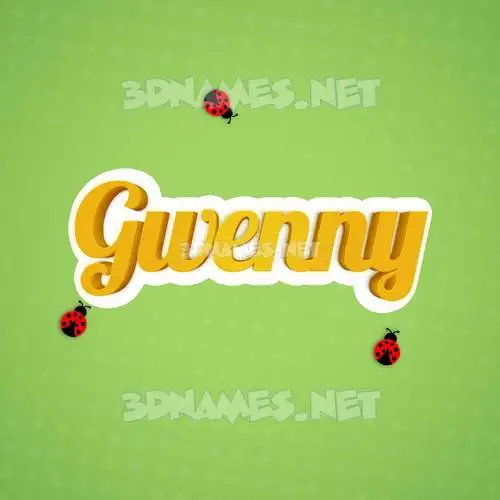 gwenny in Ladybugs style - 3D name wallpaper gwenny in Ladybugs style - 3D name wallpaper