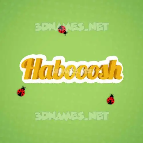 habooosh in Ladybugs style - 3D name wallpaper habooosh in Ladybugs style - 3D name wallpaper