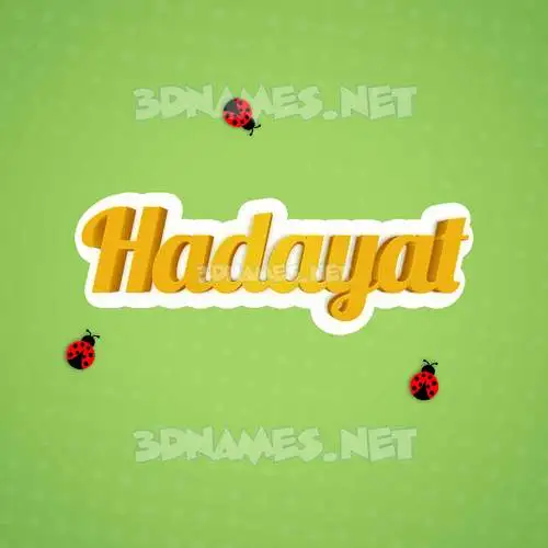 hadayat in Ladybugs style - 3D name wallpaper hadayat in Ladybugs style - 3D name wallpaper