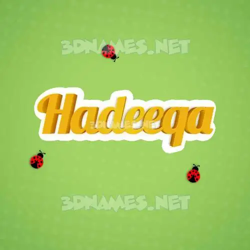 hadeeqa in Ladybugs style - 3D name wallpaper hadeeqa in Ladybugs style - 3D name wallpaper