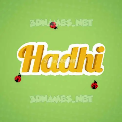 hadhi in Ladybugs style - 3D name wallpaper hadhi in Ladybugs style - 3D name wallpaper