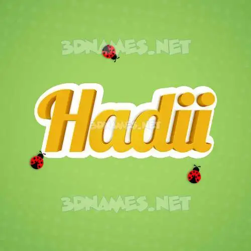 hadii in Ladybugs style - 3D name wallpaper hadii in Ladybugs style - 3D name wallpaper