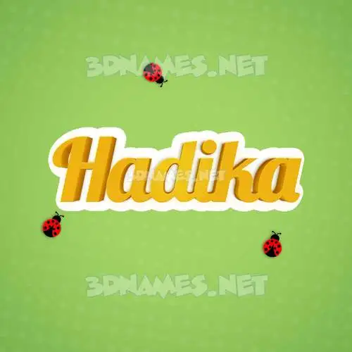 hadika in Ladybugs style - 3D name wallpaper hadika in Ladybugs style - 3D name wallpaper