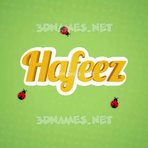 hafeez in Ladybugs style - 3D name wallpaper hafeez in Ladybugs style - 3D name wallpaper