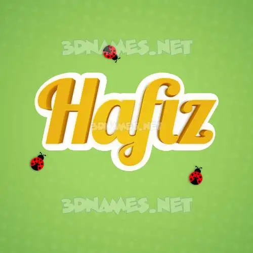 hafiz in Ladybugs style - 3D name wallpaper hafiz in Ladybugs style - 3D name wallpaper