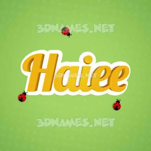 haiee in Ladybugs style - 3D name wallpaper haiee in Ladybugs style - 3D name wallpaper