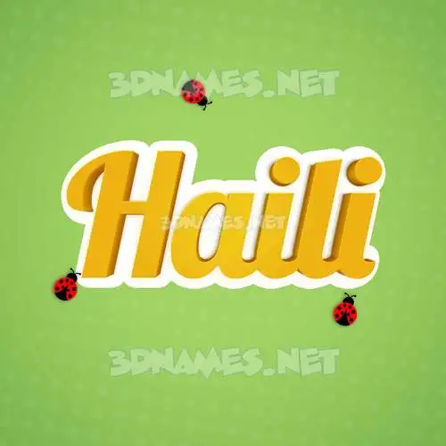 haili in Ladybugs style - 3D name wallpaper haili in Ladybugs style - 3D name wallpaper