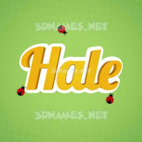 hale in Ladybugs style - 3D name wallpaper hale in Ladybugs style - 3D name wallpaper