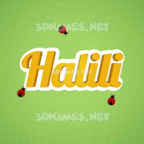 halili in Ladybugs style - 3D name wallpaper halili in Ladybugs style - 3D name wallpaper