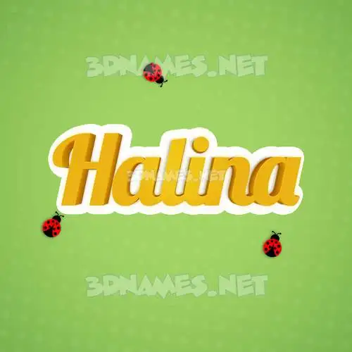 halina in Ladybugs style - 3D name wallpaper halina in Ladybugs style - 3D name wallpaper