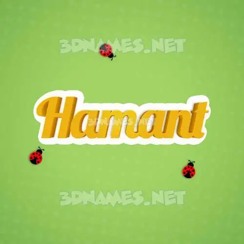 hamant in Ladybugs style - 3D name wallpaper hamant in Ladybugs style - 3D name wallpaper
