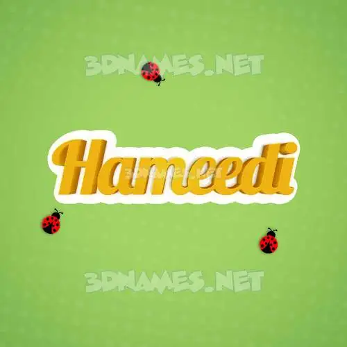 hameedi in Ladybugs style - 3D name wallpaper hameedi in Ladybugs style - 3D name wallpaper
