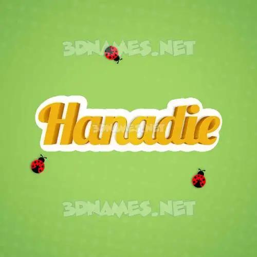 hanadie in Ladybugs style - 3D name wallpaper hanadie in Ladybugs style - 3D name wallpaper
